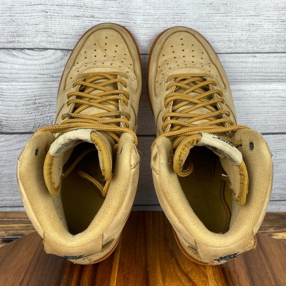 Nike Air Force 1 High 07 LV8 Flax Wheat Gum Sneaker 882096-200 Men’s Shoe Size 8 - Picture 10 of 12